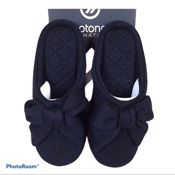 Isotoner Signature cashmere mule house slippers